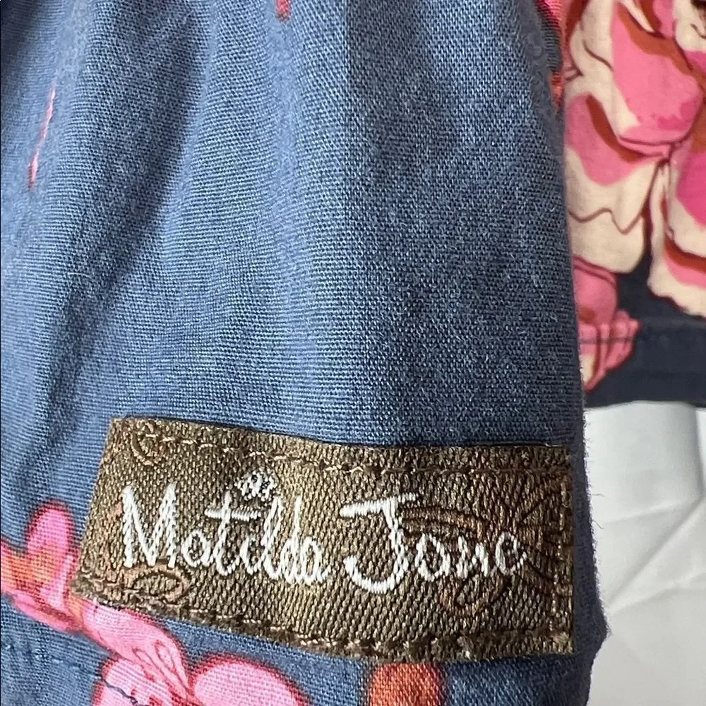 Matilda Jane Enchanted Garden Clarabelle Halter  blue and pink floral dress 2